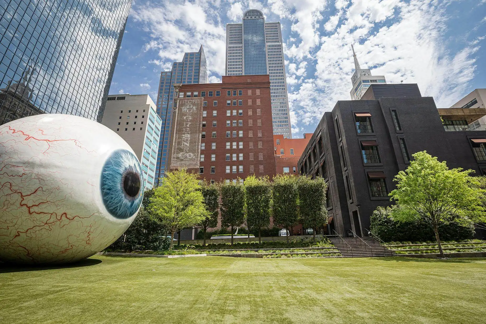 Giant Eyeball in Downtown Dallas