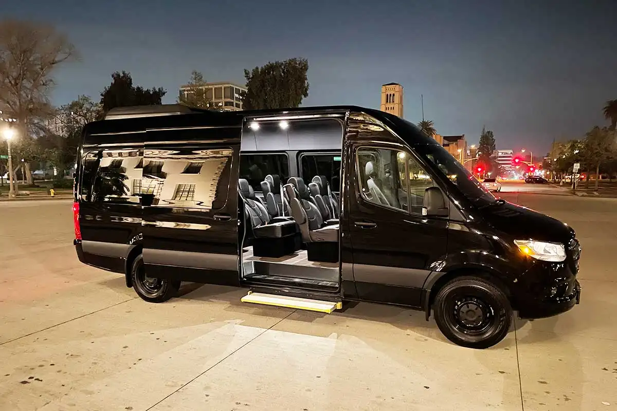 The Mercedes Sprinter van has already returned from a day trip